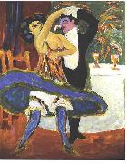 Ernst Ludwig Kirchner Variete oil
